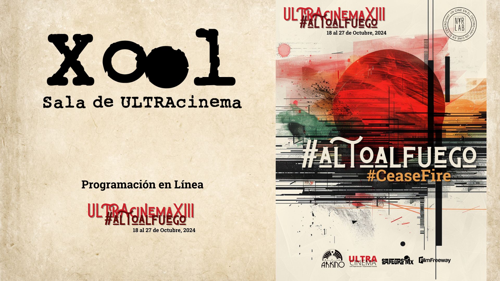 Programa ULTRAcinema XIII en línea